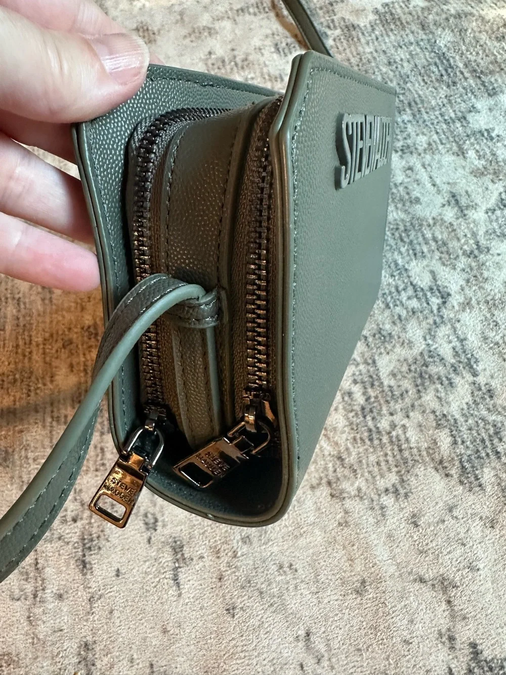 Steve Madden Green Crossbody Bag Adjustable Strap